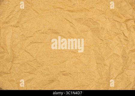 crumpled old parchment paper background Stock Photo