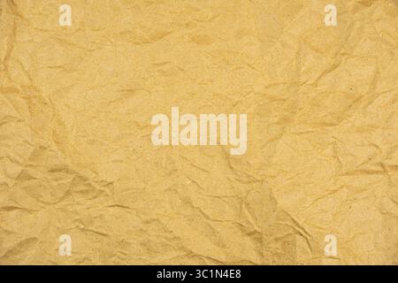 crumpled brown paper background Stock Photo