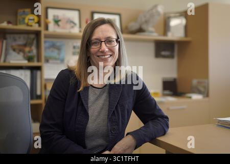 March 15, 2019 - St. Paul, MN, USA - Sarah Strommen, first woman to be named commissioner of the DNR, in her office in St. Paul.   .. ]..brian.peterson@startribune.com..St. Paul,  MN ..Friday, March 15, 2019 (Credit Image: © Brian Peterson/Minneapolis Star Tribune via ZUMA Wire) Stock Photo