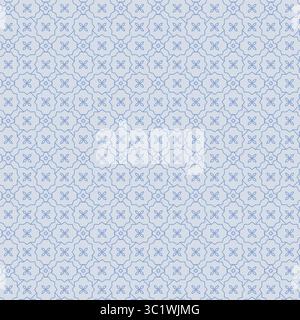 Thin line elegant simple tiny flowers seamless pattern. Cute blue abstract little daisies floral vector background for fabric, paper, wrap, wallpaper Stock Vector