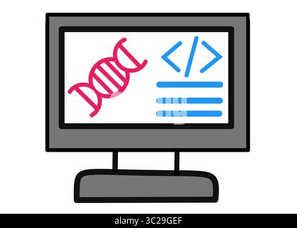 DNA Symbols . Vector illustration Stock Photo - Alamy