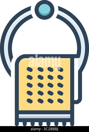 Icon for towel, hanger Stock Vector