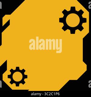 Seamless Industrial Gear and Cogwheel Pattern Background for Mechanical and Engineering Designs. Stock Vector