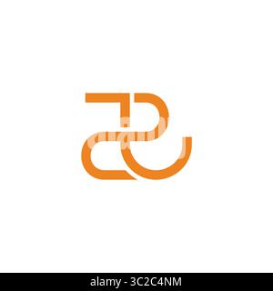 letter ae simple curves linked geometric logo vector Stock Vector