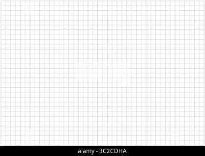 Black grid dotted texture on white. Typographical template to make notebooks production. Mathematics dashed grid pattern. . Wide squared black grid Stock Vector