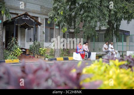 December 12, 2018 - Bangalore, Karnataka, INdia - 13 Dec 2018  - Bangalore , INDIA..the Yoga Center  at NIMHANS. (Credit Image: © Subhash Sharma/ZUMA Wire) Stock Photo