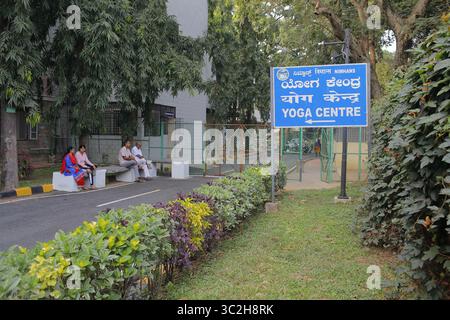 December 12, 2018 - Bangalore, Karnataka, INdia - 13 Dec 2018  - Bangalore , INDIA..the Yoga Center  at NIMHANS. (Credit Image: © Subhash Sharma/ZUMA Wire) Stock Photo