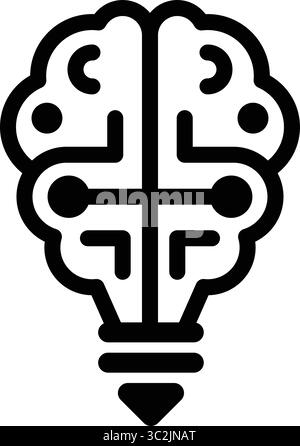 brain with circuit electric icon Stock Vector Image & Art - Alamy