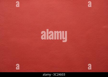 red leather texture with natural print, abstract background from natural material Stock Photo