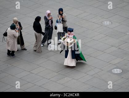 Birmingham City University graduation day, Birmingham, UK Stock Photo