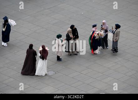 Birmingham City University graduation day, Birmingham, UK Stock Photo