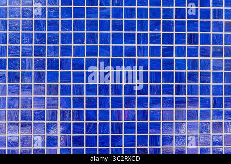 blue mosaic tiles for background use Stock Photo