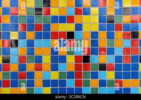 colorful mosaic tiles for background use Stock Photo