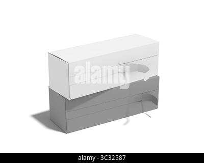 Drawer Box with Ribbon Mockup Stock Photo
