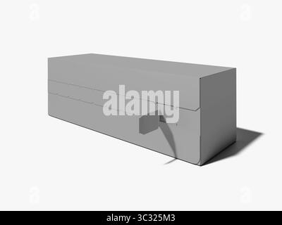 Pull Out Packaging Box Mockup Stock Photo