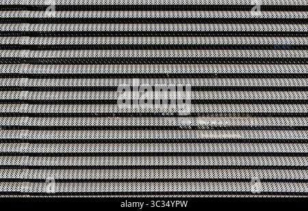 Perforated metal surface in Rio de Janeiro, Brazil Stock Photo