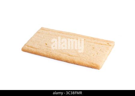 A rectangular rice cake isolated on a white background Stock Photo