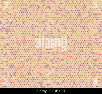 Geometric pattern. Multicolored geometric elements of varied size. Rounded hexagons mosaic pattern with inner solid cells. Stock Vector