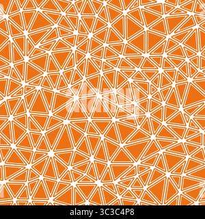 Pattern of triangle shapes. Rounded solid shapes in frames. Compact triangles size. Solid color style. Repeatable pattern. Amazing vector tiles. Stock Vector