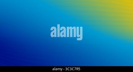 A dynamic abstract background with a smooth diagonal blue-to-yellow gradient. This modern design offers a vibrant yet calming aesthetic, perfect for v Stock Vector