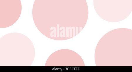 A light colored abstract background with soft pink circles and subtle gradients, creating a minimalist and serene design. A faint, winding tube-like s Stock Vector