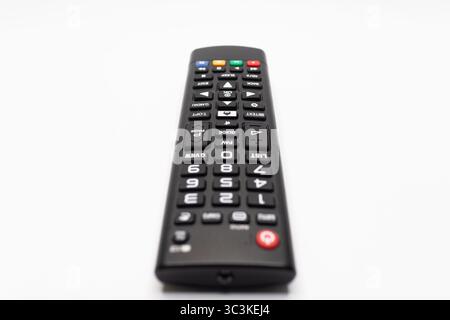 Remote Control with Power Button Focus Stock Photo