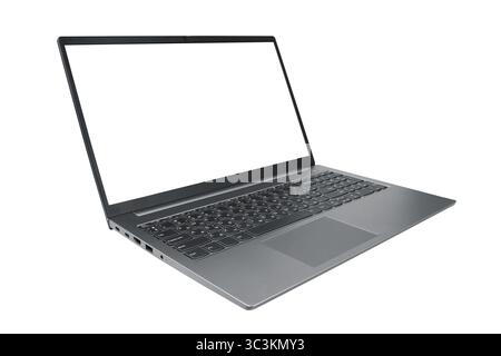 Laptop with empty space isolated on white background Stock Photo