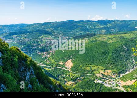 Sarajevo from viewpoint near Mount Vidikovac, Bosnia, Bosnia and