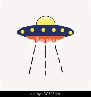 icon ufo vector template logo Stock Vector