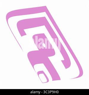 A clean and dynamic abstract vector featuring layered light purple geometric forms in diagonal orientation. Subtle three-dimensional effects make it i Stock Vector