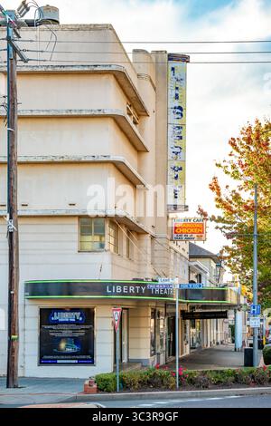 The 1939 built German Expressionist style/ Art Deco, Liberty Theatre in Yass, New South Wales, Australia Stock Photo