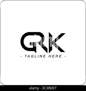 Letter GRK Combination logo design for business and trade Stock Vector