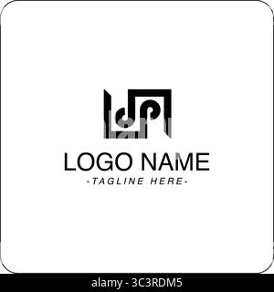 The logo for a company that is called DP Stock Vector