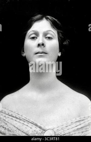 Isadora Duncan (1877-1927) was an American dancer and choreographer, widely recognized as the "Mother of Modern Dance". Stock Photo