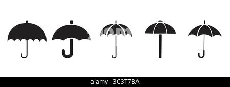 Vector illustration of umbrella for travel and sun protection, perfect for weather, seasonal designs, vacation themes, and outdoor safety projects. Stock Vector