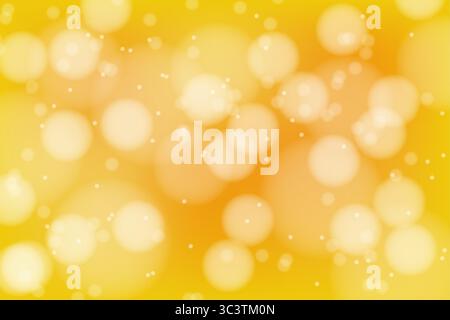 Bright and cheerful abstract background with soft yellow bokeh lights, Ideal for festive, summer or celebratory designs, vector illustration Stock Vector