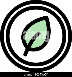 Ecological energy symbol - renewable energy, sustainability and ecology icon. Stock Vector