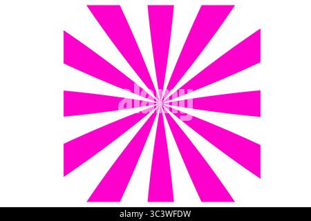 sunburst background with soft pastel pink abstract radial rays Stock Vector