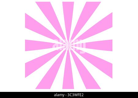 sunburst background with black and white abstract sharp radial lines Stock Vector