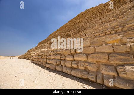 Saqqara(Saqqarah, Sakkara), Step Pyramid of Djoser(Djeser, Zoser), west face of pyramid, Giza, Egypt, North Africa, Africa Stock Photo