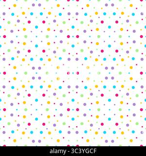 Colorful dots seamless pattern. dots background for textile Stock Vector