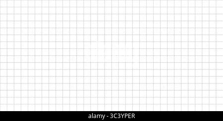 Squared dashed grid seamless pattern. Math paper notebook background. Dashed cross line texture. Squared notebook seamless pattern. Grid paper sheet Stock Vector