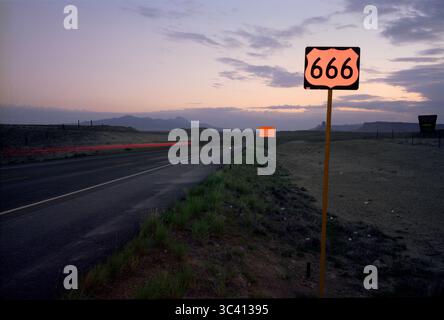Map and Highway, New Mexico Stock Photo - Alamy