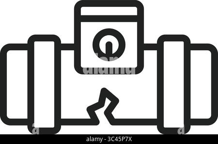 Leak detector icon. Suitable for mobile apps, web apps and print media. Stock Vector