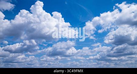 White fluffy clouds over London Stock Photo