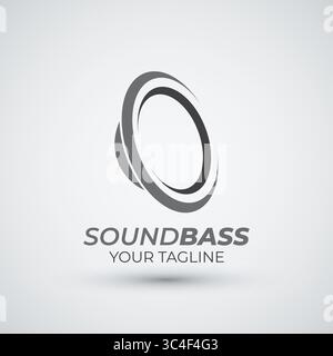 sound logo flat icon illustration vector template Stock Vector