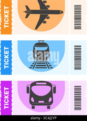 Train ticket template. Railway transport pass layout Stock Vector Image ...