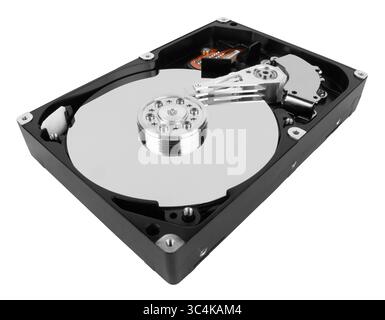 hard disk isolated on white background Stock Photo