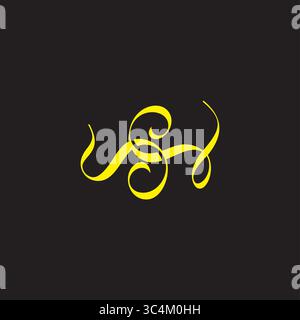 letter s motion fly ribbon curves symbol decor vector Stock Vector