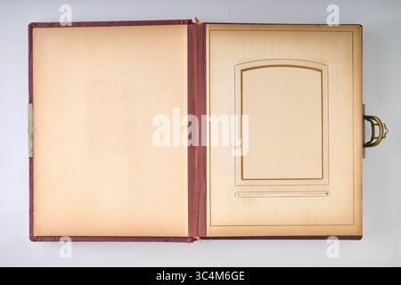 Antique and vintage Art Deco Photobook sheets , Path for each frame Stock Photo